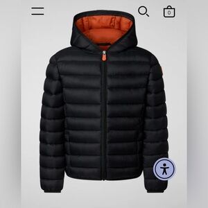 New! Save the Duck HOODED ANIMAL FREE‎ PUFFER JACKET Sz 2 $158
